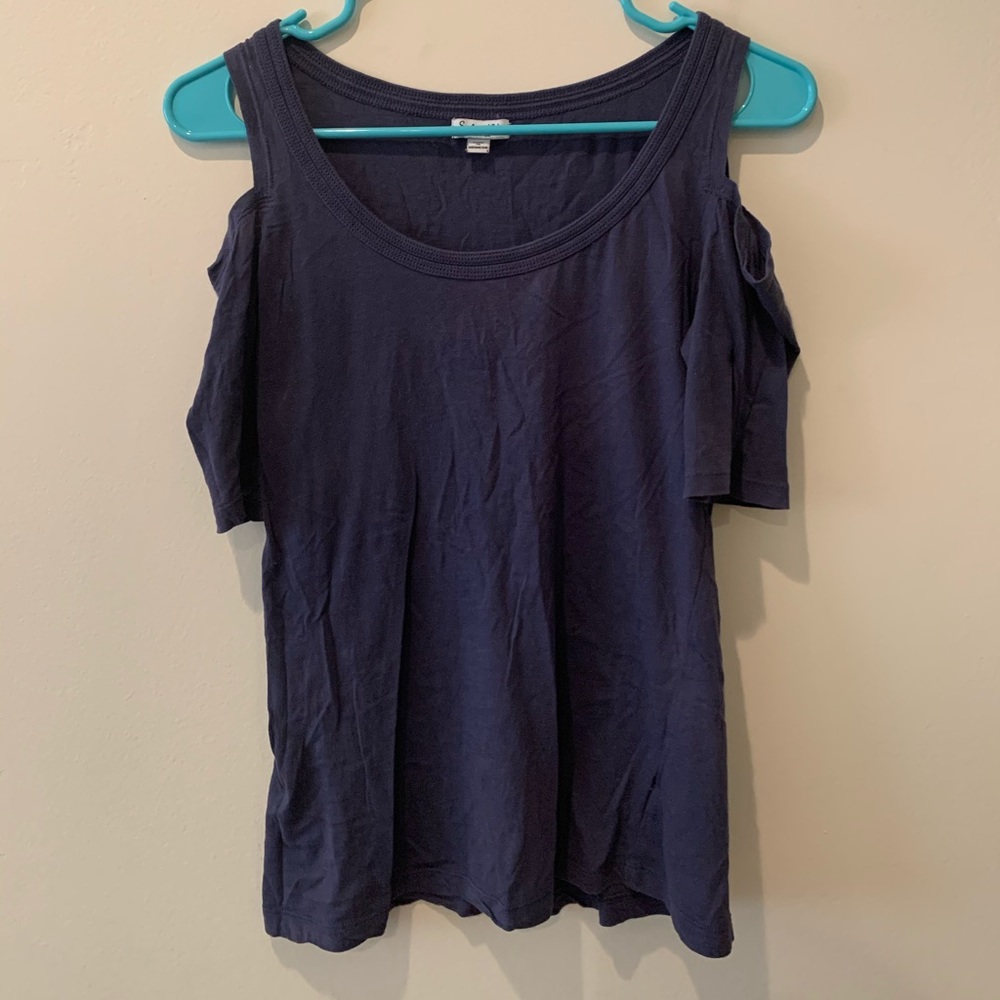 Splendid Open Shoulder T-shirt